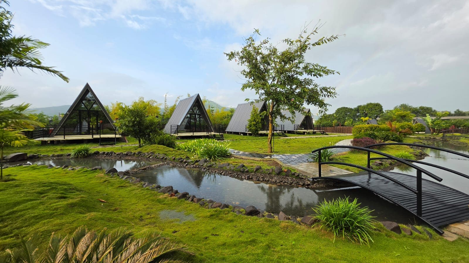 Scenic view of the resort lawns